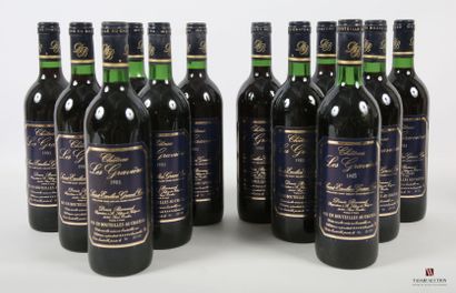 12 bouteilles	Château LES GRAVIÈRES	St Emilion...