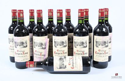 12 bouteilles	Château CORPS DE LOUP	1ères...
