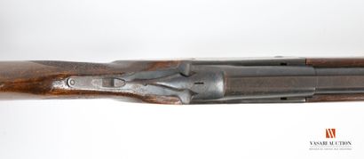 Lion Brand caliber 12-70 shotgun, superimposed...