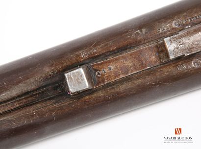 16-gauge pinfire shotgun, 73.5 cm double...