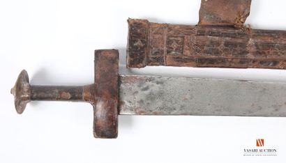 Épée touareg Takouba, lame plate droite de...