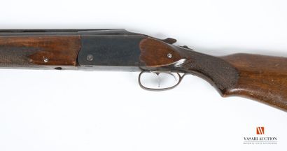 Lion Brand caliber 12-70 shotgun, superimposed...