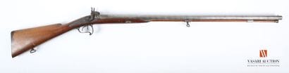 Percussion shotgun, 82 cm Damascus table...