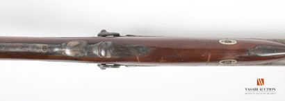 Percussion shotgun, 82 cm Damascus table...