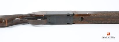 Lion Brand caliber 12-70 shotgun, superimposed...