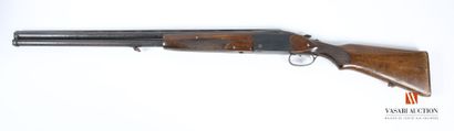 Lion Brand caliber 12-70 shotgun, superimposed...