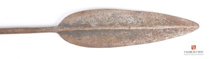 Spearhead, 96 cm, wrought iron, wear, oxidation,...