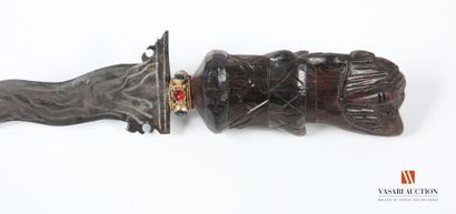 Kriss, 15 cm flaming blade, ukiran (handle)...