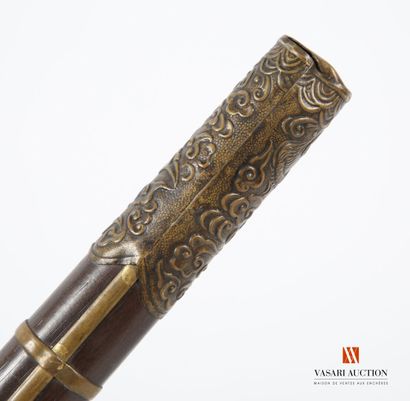 Nécessaire de voyage chinois, étui en métal...