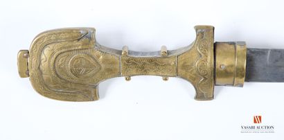 Couteau de ceinture Koumya, belle lame courbe...