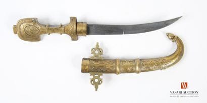 Couteau de ceinture Koumya, belle lame courbe...