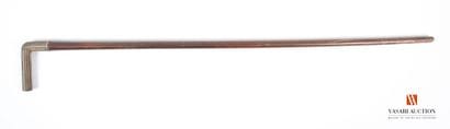 Cane, silver-plated brass handle, engraved...