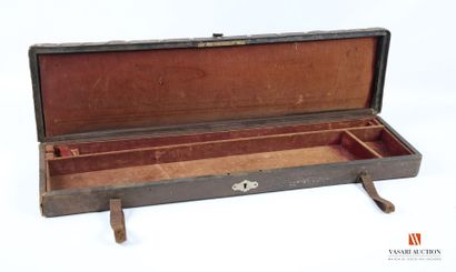 Mallette à fusil, bois recouvert de toile...