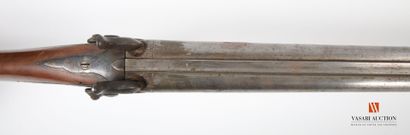 Percussion shotgun, 82 cm Damascus table...
