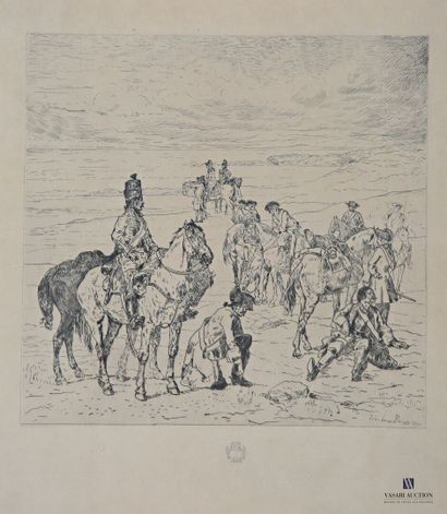 BROWN John Lewis (1829-1890)
Soldier at Rest
Etching...