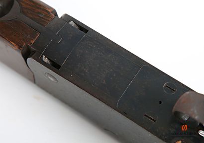 Lion Brand caliber 12-70 shotgun, superimposed...