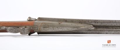 16-gauge pinfire shotgun, 75 cm table barrels,...
