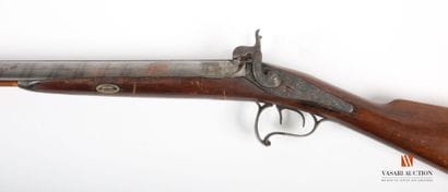 Percussion shotgun, 82 cm Damascus table...