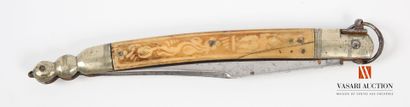 Couteau pliant « queue de crotale », plaquettes...