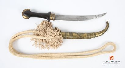 Couteau de ceinture Koumya, lame courbe de...