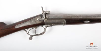 12-gauge pinfire shotgun, 75 cm Damascus...