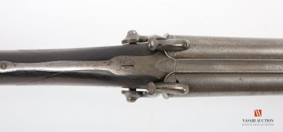 12-gauge pinfire shotgun, 75 cm Damascus...