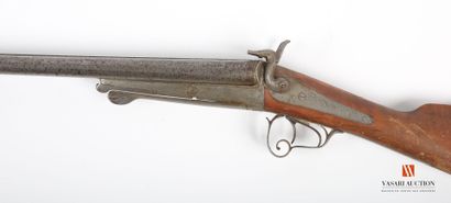 16-gauge pinfire shotgun, 75 cm table barrels,...