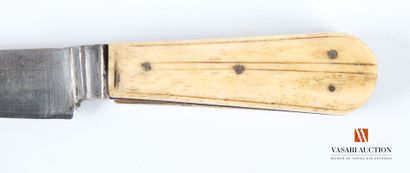 Couteau de ceinture crétois, lame droite...