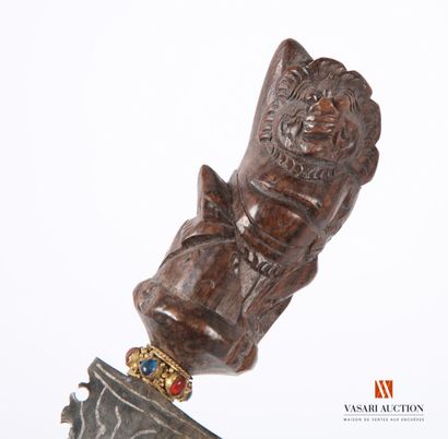 Kriss, 15 cm flaming blade, ukiran (handle)...