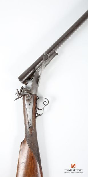 16-gauge pinfire shotgun, 73.5 cm double...