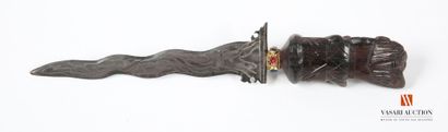 Kriss, 15 cm flaming blade, ukiran (handle)...