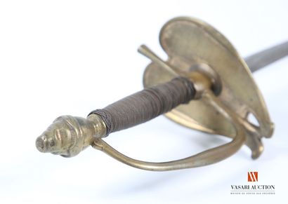 Épée d'uniforme, monture laiton à une branche...
