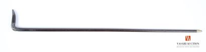 Rosewood cane with wooden and silver knob,...