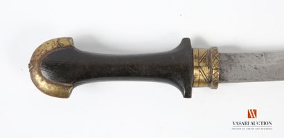 Couteau de ceinture Koumya, lame courbe de...