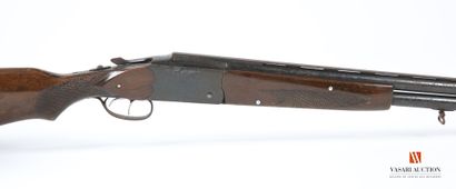 Lion Brand caliber 12-70 shotgun, superimposed...