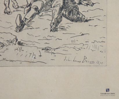 BROWN John Lewis (1829-1890)
Soldier at Rest
Etching...
