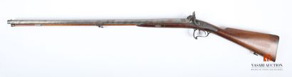 Percussion shotgun, 82 cm Damascus table...