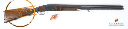 Lion Brand caliber 12-70 shotgun, superimposed...