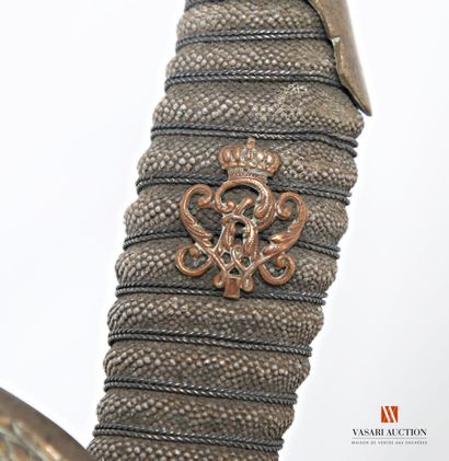Sabre d'officier modèle 1889, lame droite...