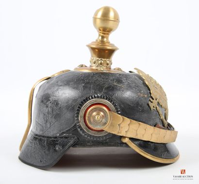 Casque à pointe modèle 1895 nominatif d'officier...