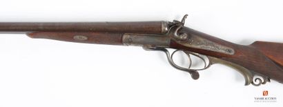 Beau fusil de chasse calibre 16-65, percussion...