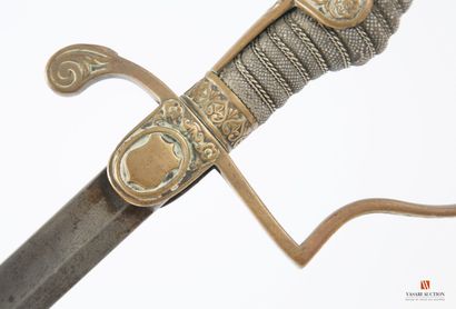 Sabre d'officier artilleur, lame légèrement...