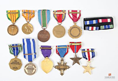 Ordres et décorations : USA, Purple heart,...