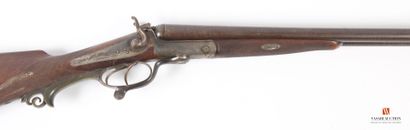 Beau fusil de chasse calibre 16-65, percussion...