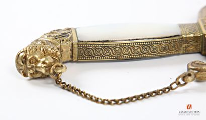 Dague d'officier de Marine, pommeau léonin...