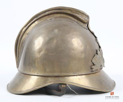 Casque laiton de Sapeur-pompier modèle 1885,...