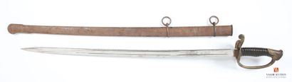 Sabre modèle 1855, monture laiton à une branche...