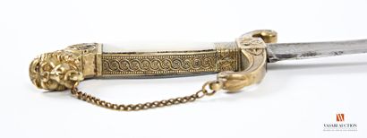 Dague d'officier de Marine, pommeau léonin...
