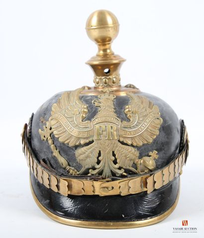 Casque à pointe modèle 1895 nominatif d'officier...