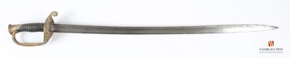 Sabre pour officier modèle 1845, lame légèrement...